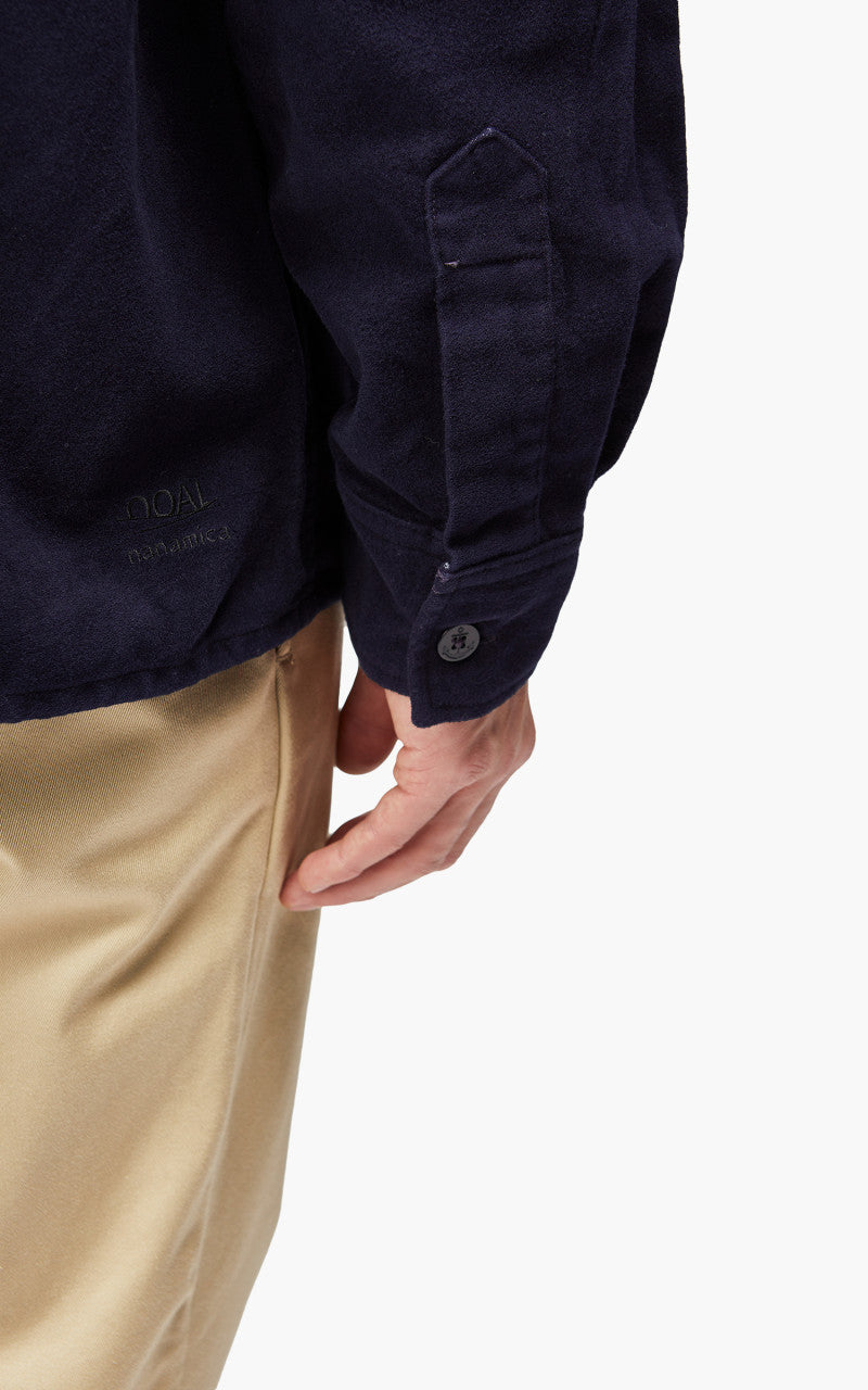 Nanamica Flannel CPO Shirt Jacket Navy
