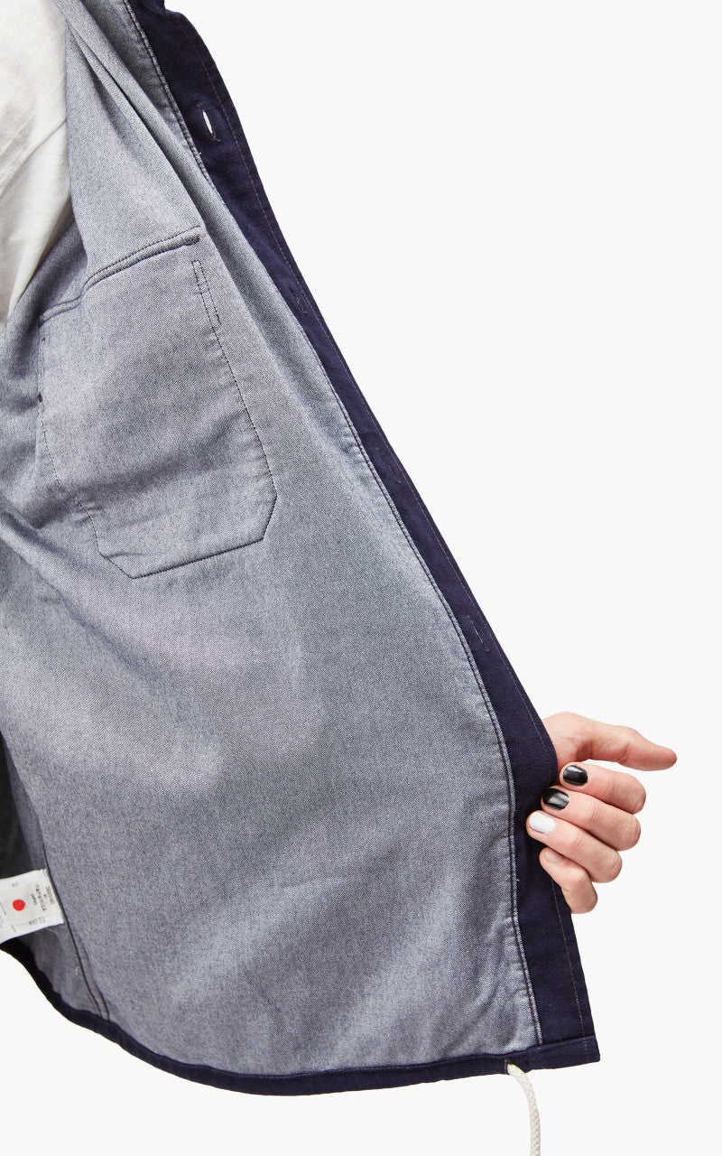 Nanamica Flannel CPO Shirt Jacket Navy