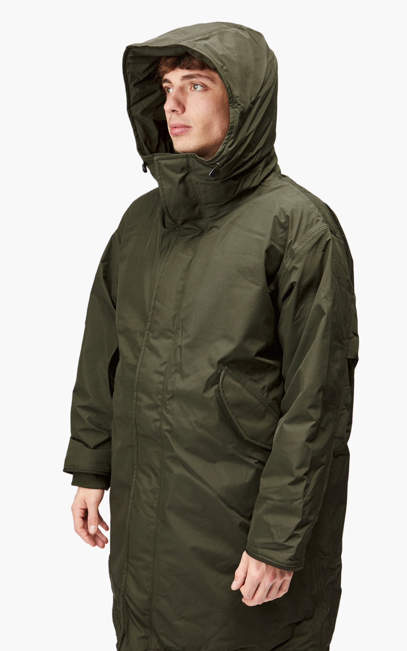 Nanamica GORE-TEX Long Down Coat Khaki Green