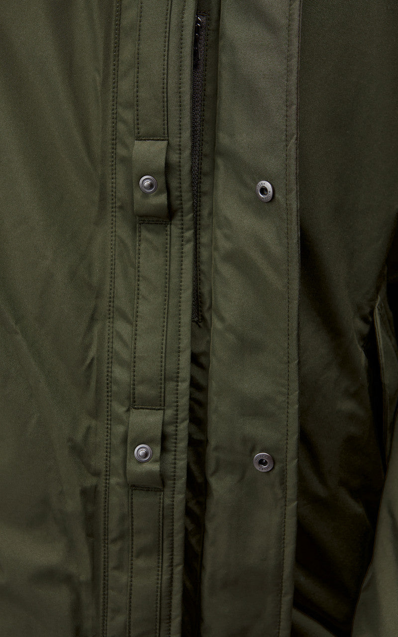 Nanamica GORE-TEX Long Down Coat Khaki Green
