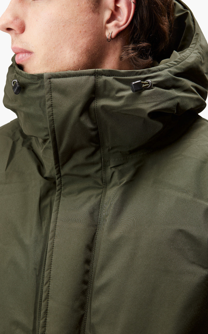 Nanamica GORE-TEX Long Down Coat Khaki Green