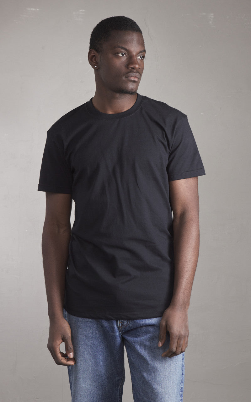 Naked & Famous Denim Circular Knit T-Shirt Black
