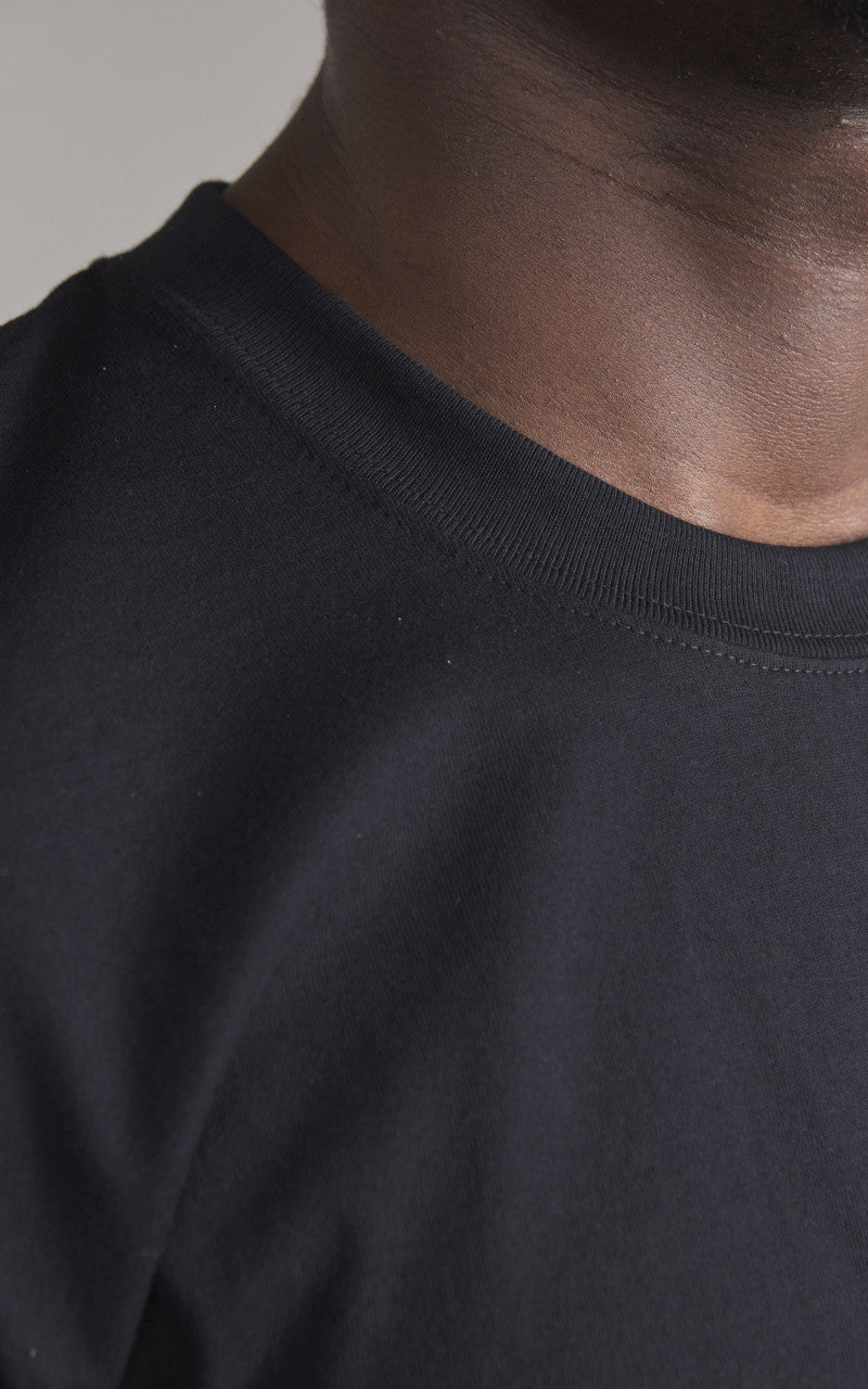 Naked & Famous Denim Circular Knit T-Shirt Black