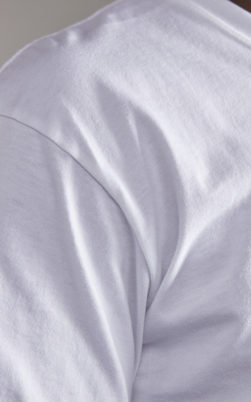 Naked & Famous Denim Circular Knit T-Shirt White