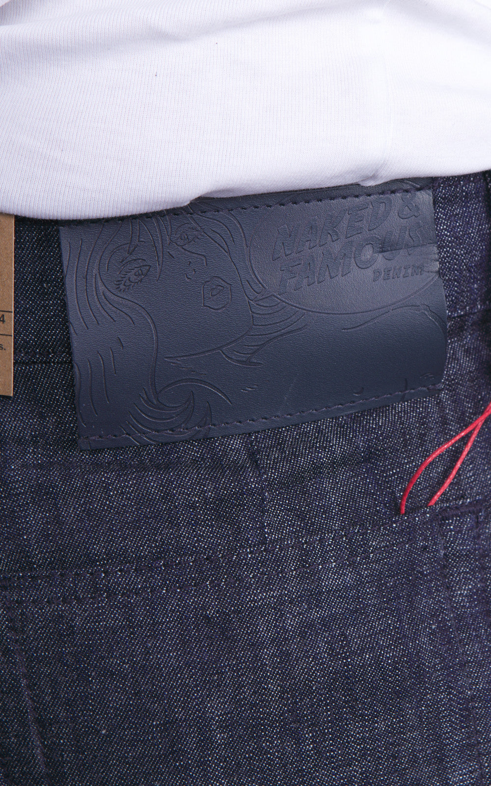 Naked & Famous Denim Pleated Trouser Rinsed Denim Indigo 10oz