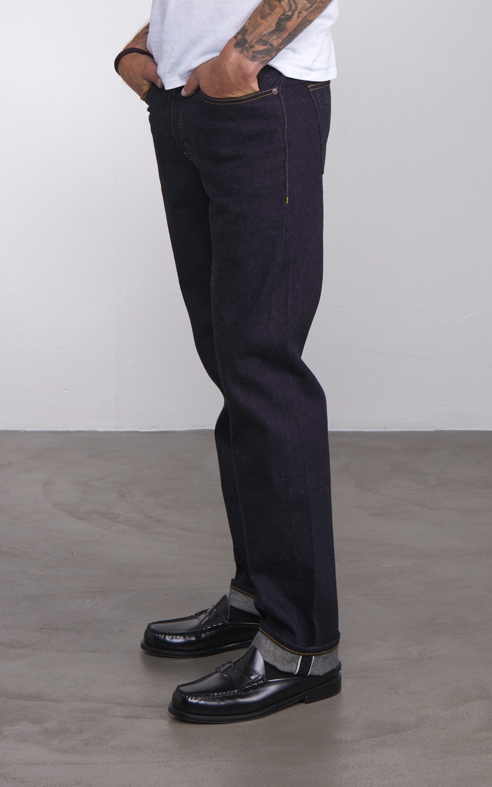 Naked & Famous Denim Weird Guy Sea Island Selvedge Indigo 12oz