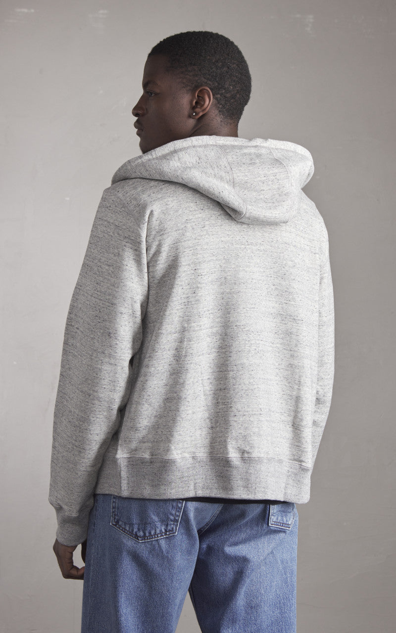 Naked & Famous Denim Zip Hoodie Heavyweight Terry Grey