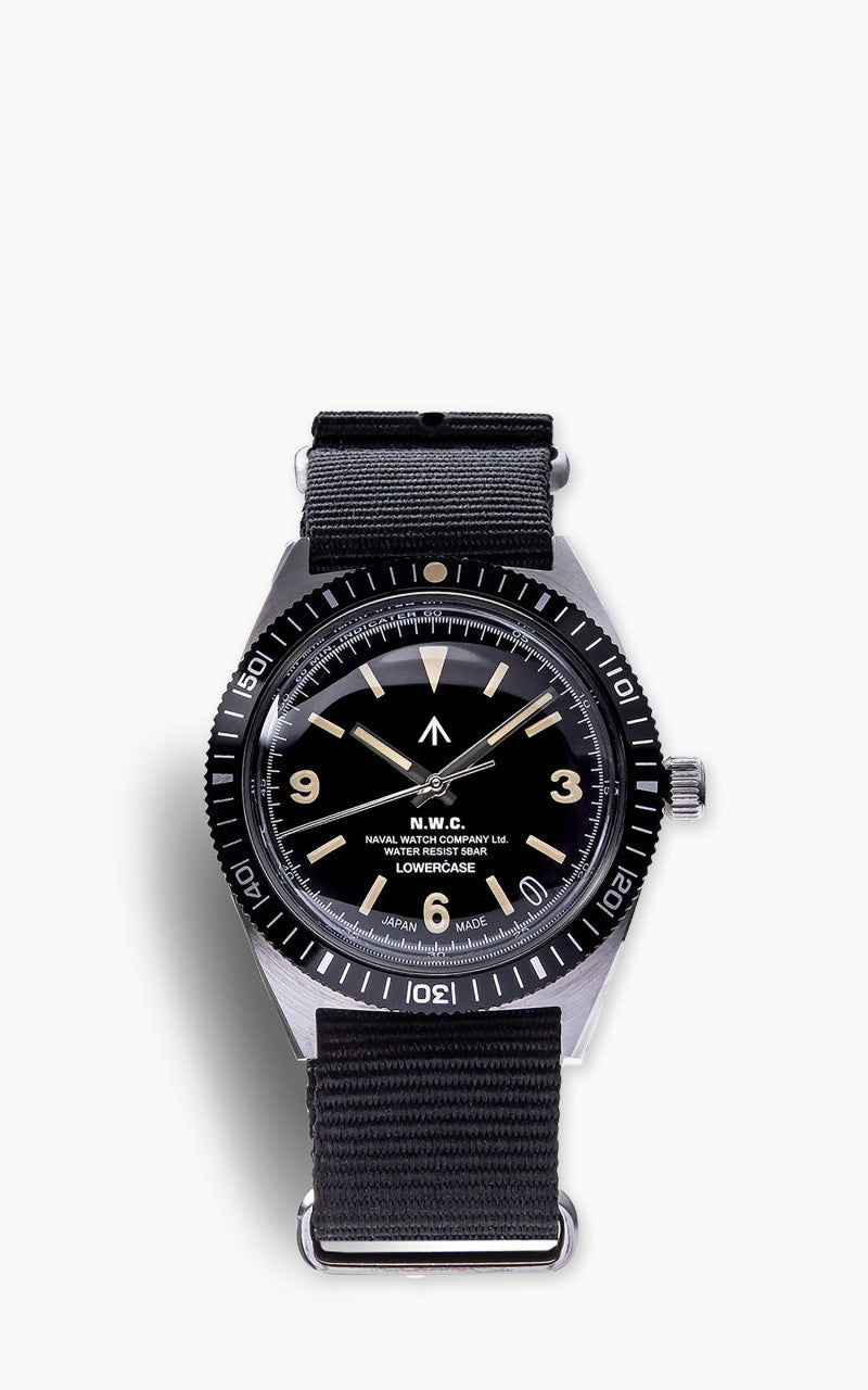 Naval Watch Company by LOWERCASE FRXB002 Quartz Watch Black Dial Black