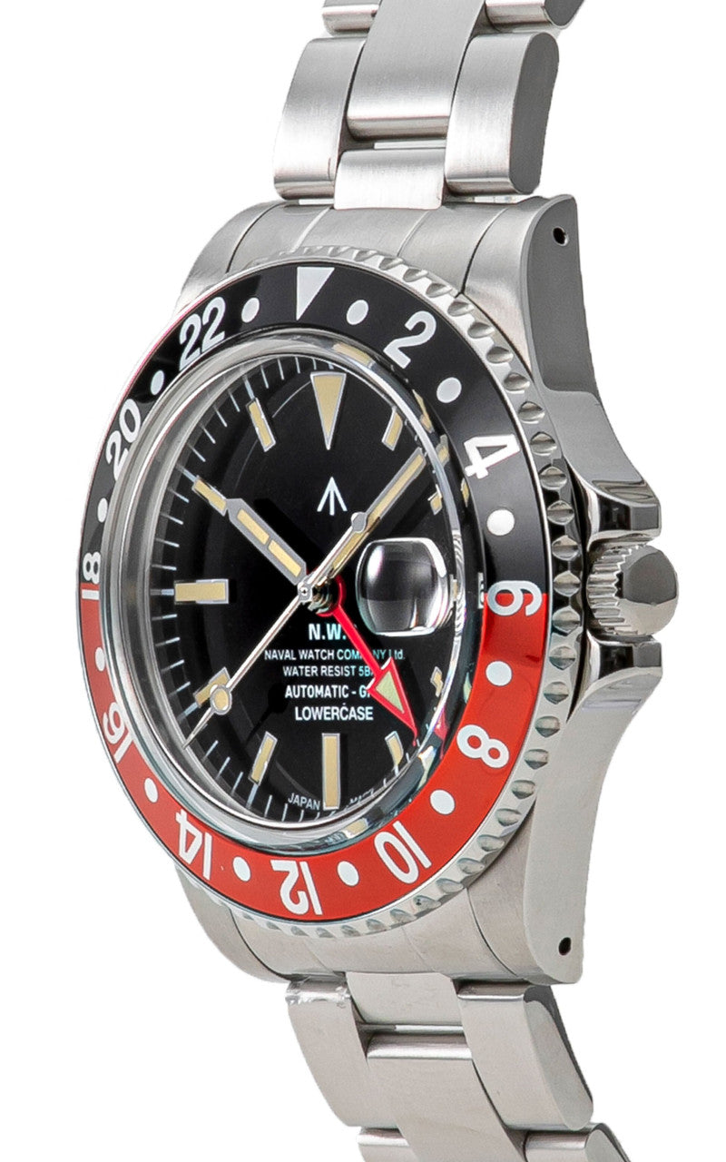 Naval Watch Company by LOWERCASE FRXD004 GMT Metal Red/Black