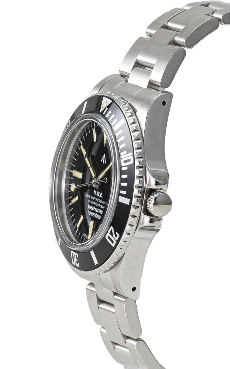 Naval Watch Company by LOWERCASE FRXE001 Sweep Second Black Dial Metal
