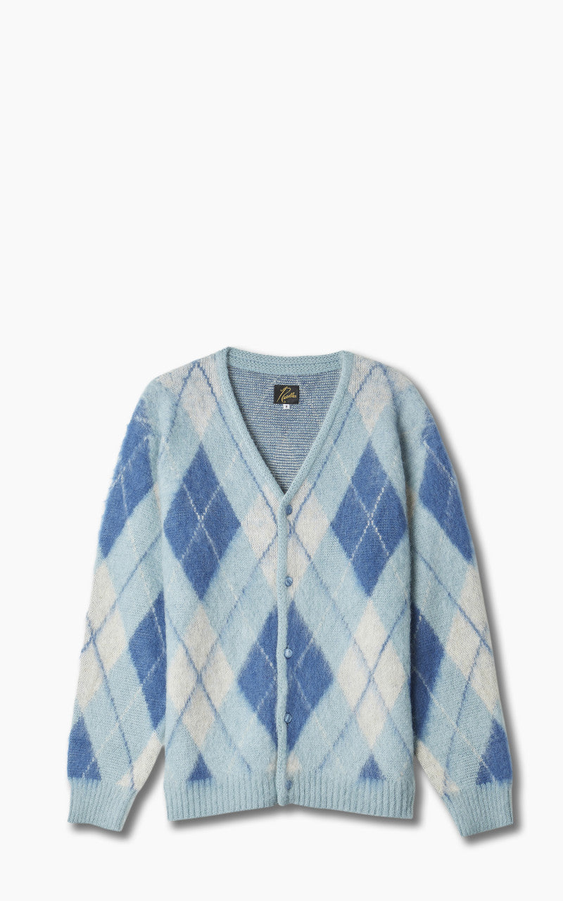Needles Mohair Cardigan Argyle Lt. Blue