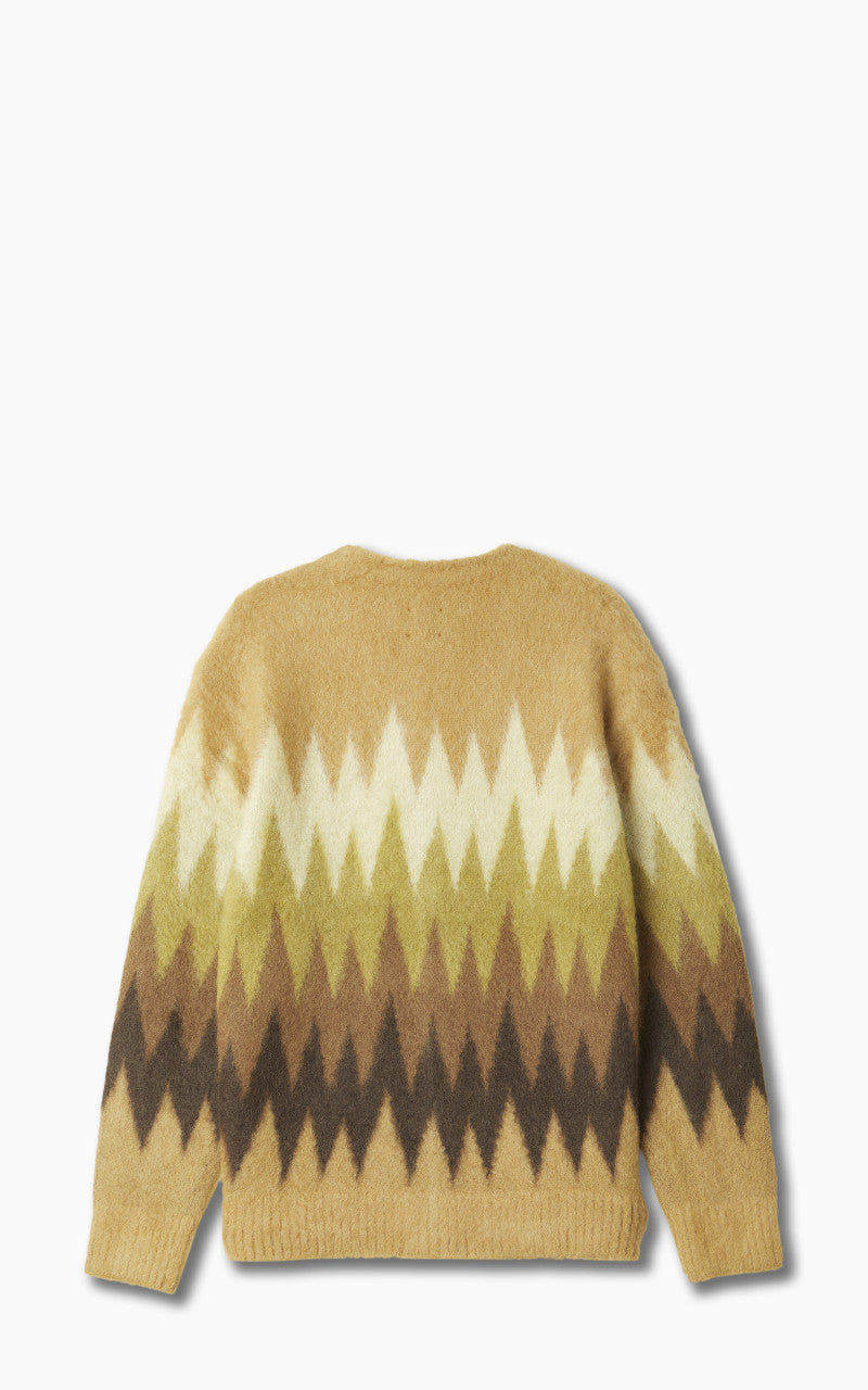 Needles Mohair Cardigan Zigzag Taupe