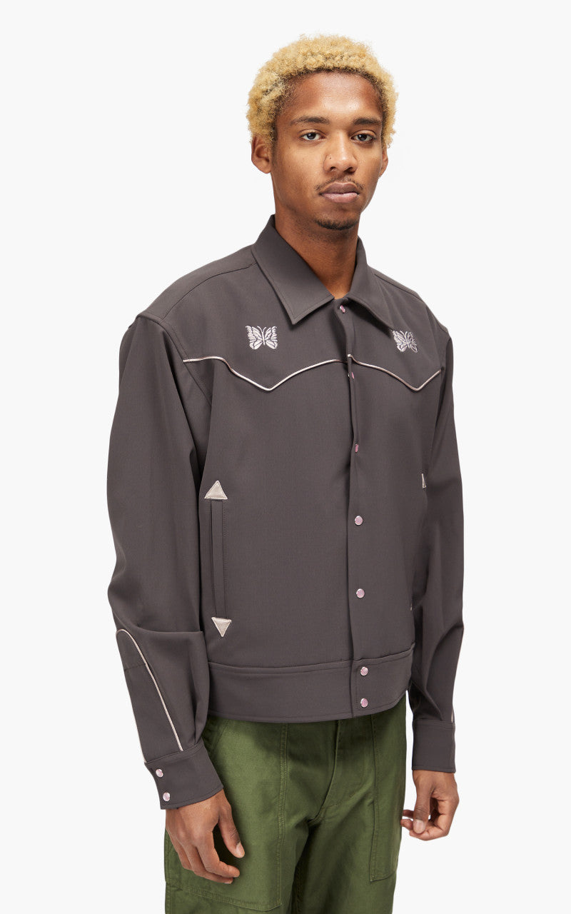 Needles Piping Cowboy Jacket Pe/Pu Double Cloth Charcoal