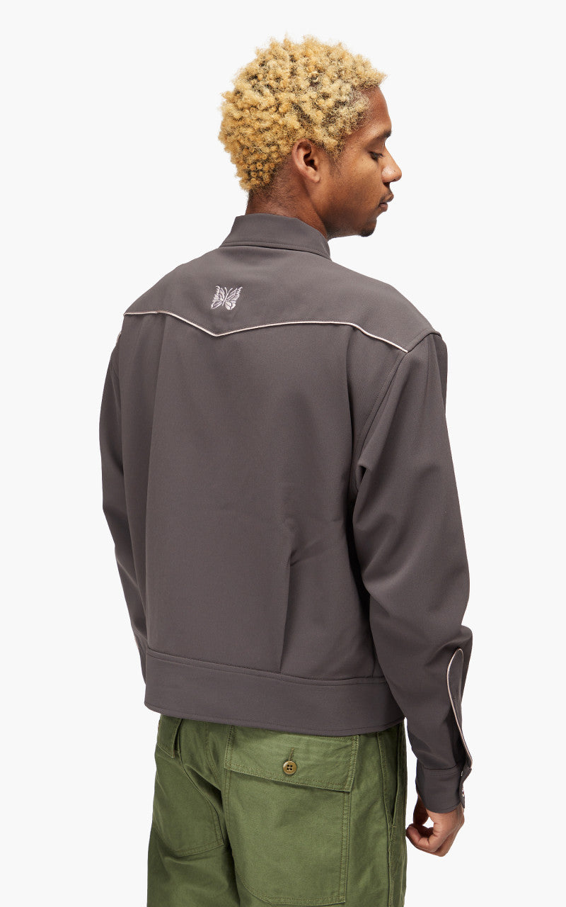 Needles Piping Cowboy Jacket Pe/Pu Double Cloth Charcoal