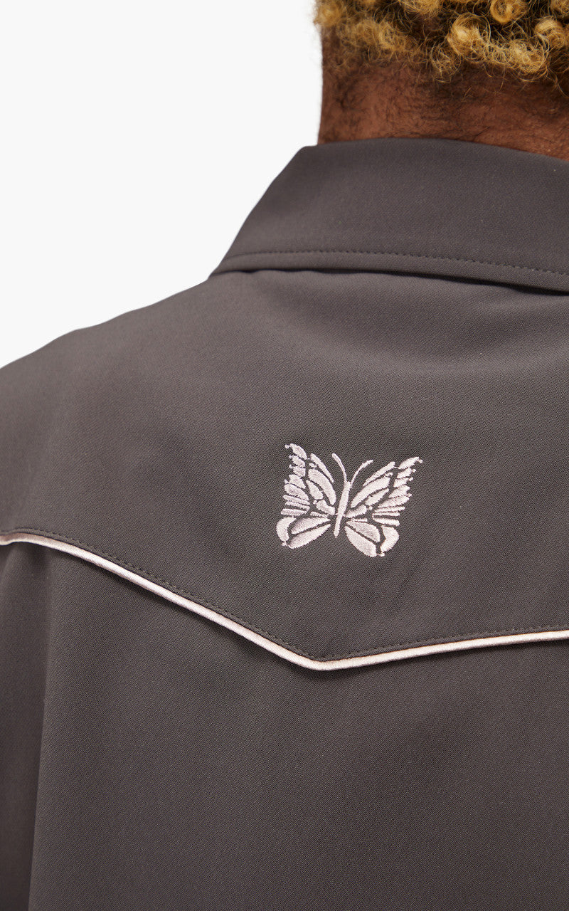 Needles Piping Cowboy Jacket Pe/Pu Double Cloth Charcoal