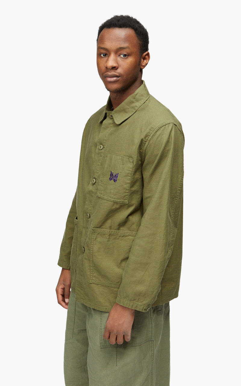 Needles D.N. Coverall Back Sateen Olive