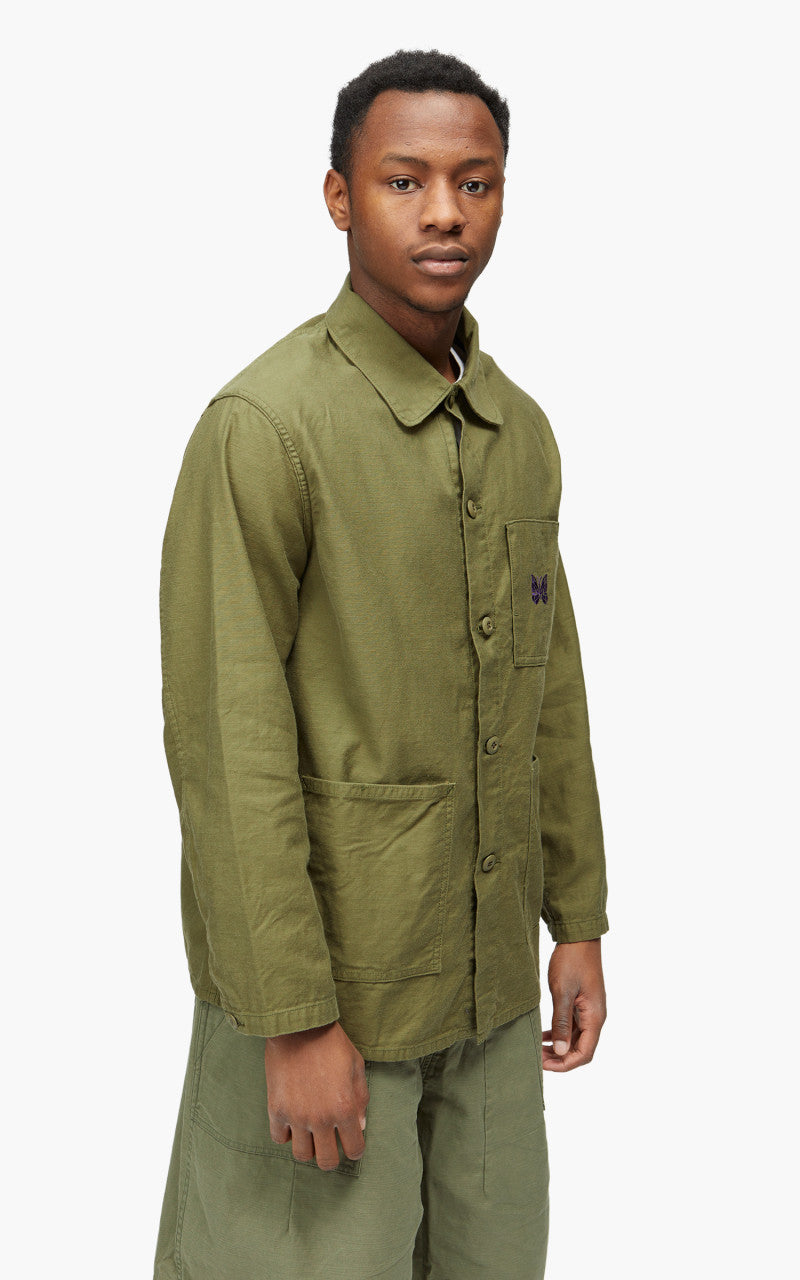 Needles D.N. Coverall Back Sateen Olive