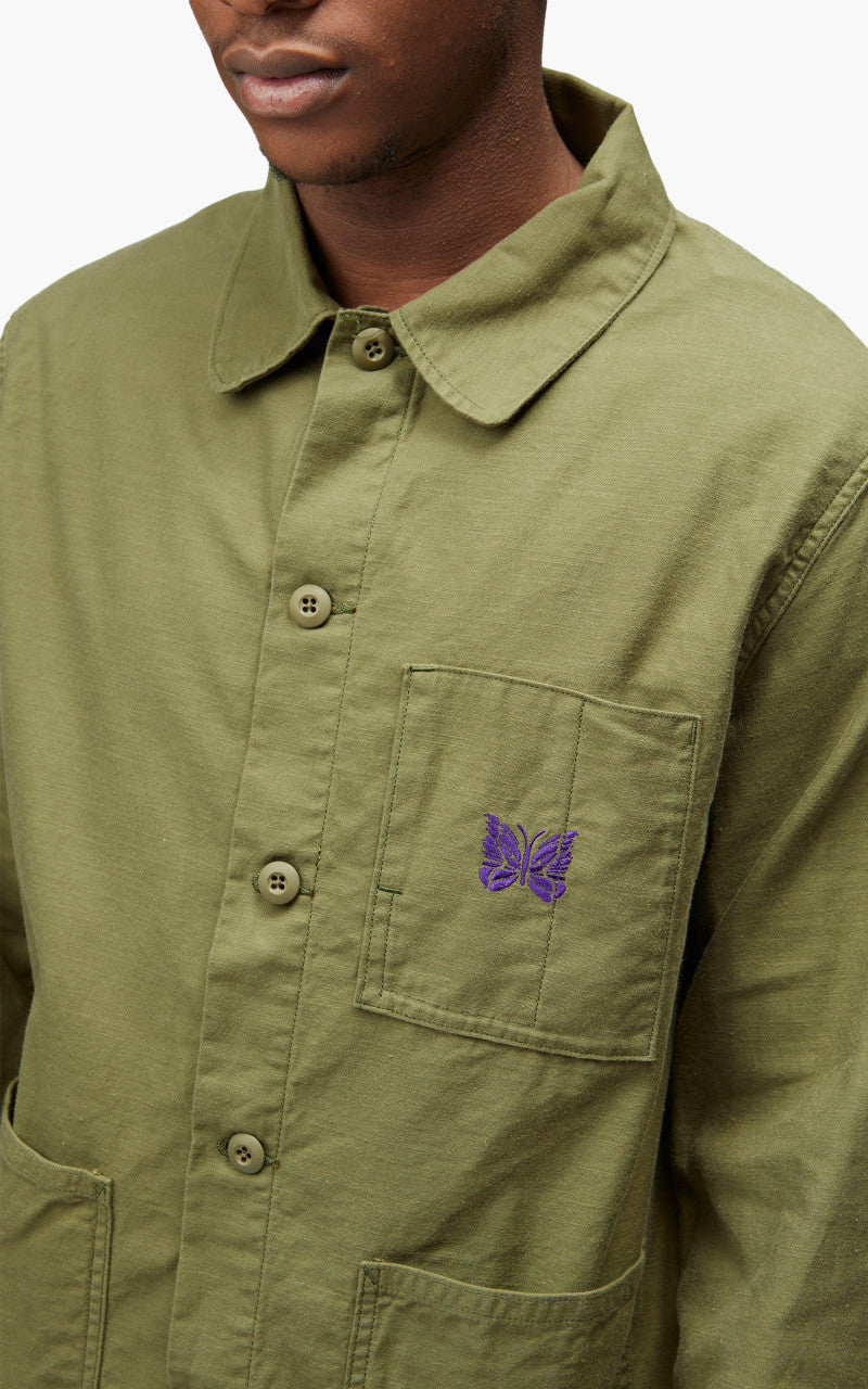 Needles D.N. Coverall Back Sateen Olive