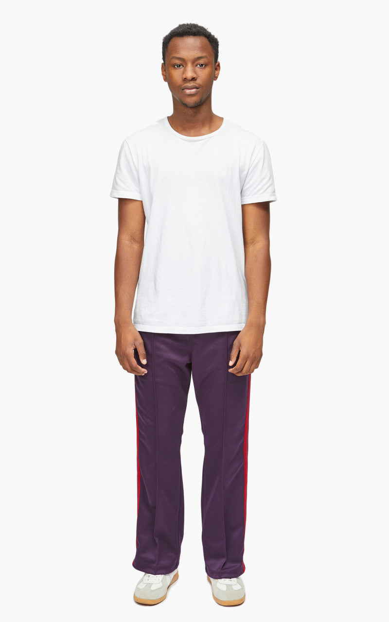 Needles Boot-Cut Track Pant Poly Smooth Dark Purple