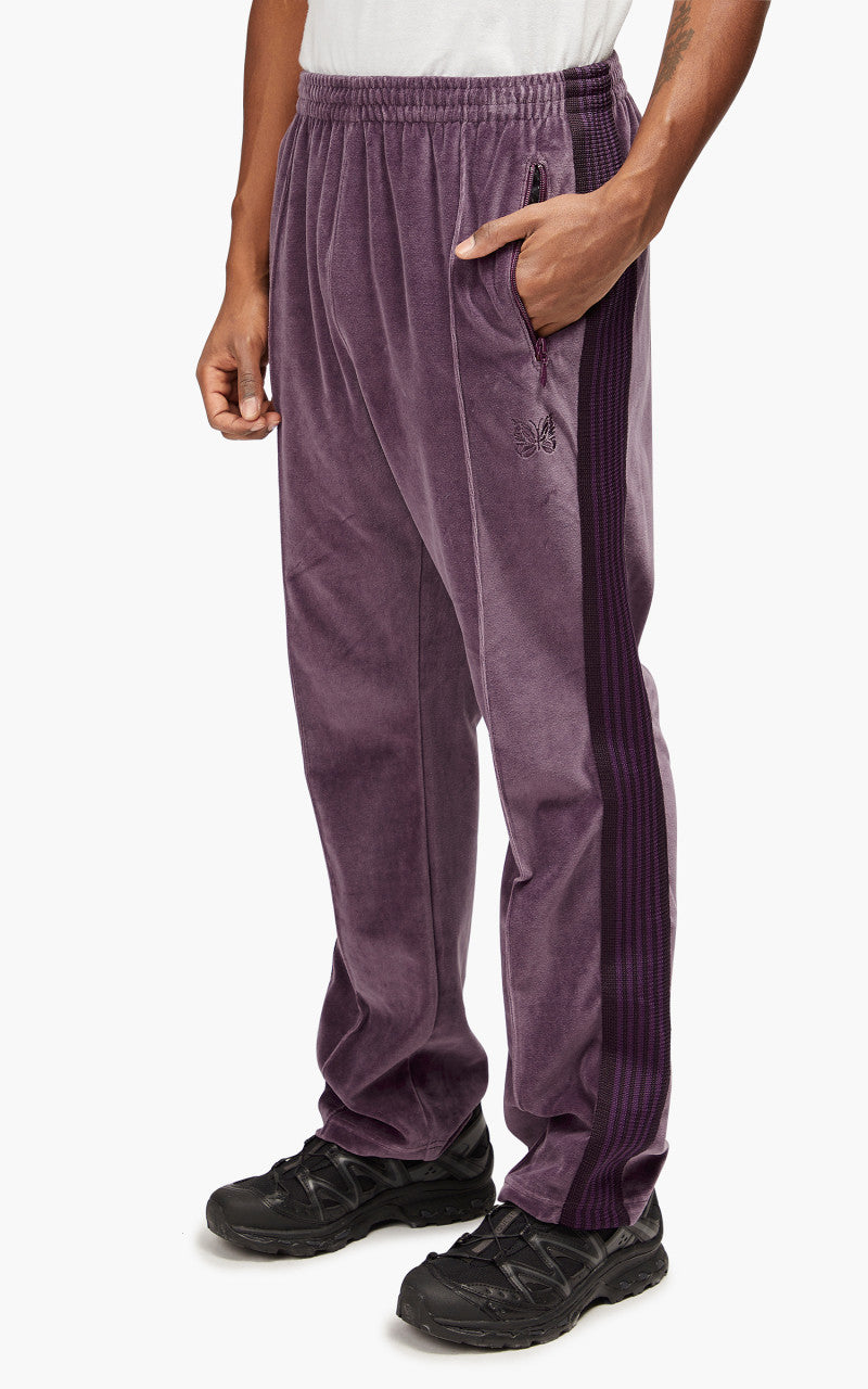 Needles Narrow Track Pant C/Pe Velour Purple