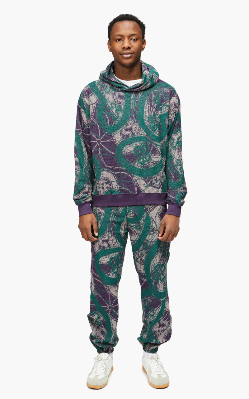 Needles Classic Hoodie Papillon Pile Jacquard Purple