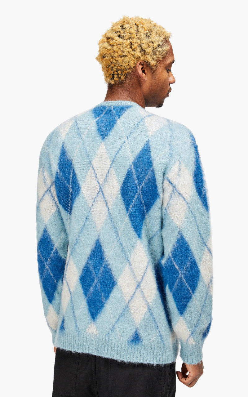 Needles Mohair Cardigan Argyle Lt. Blue