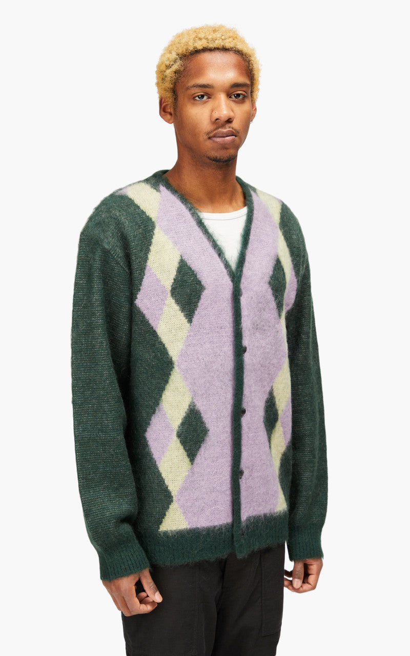 Needles Mohair Cardigan Diamond Green