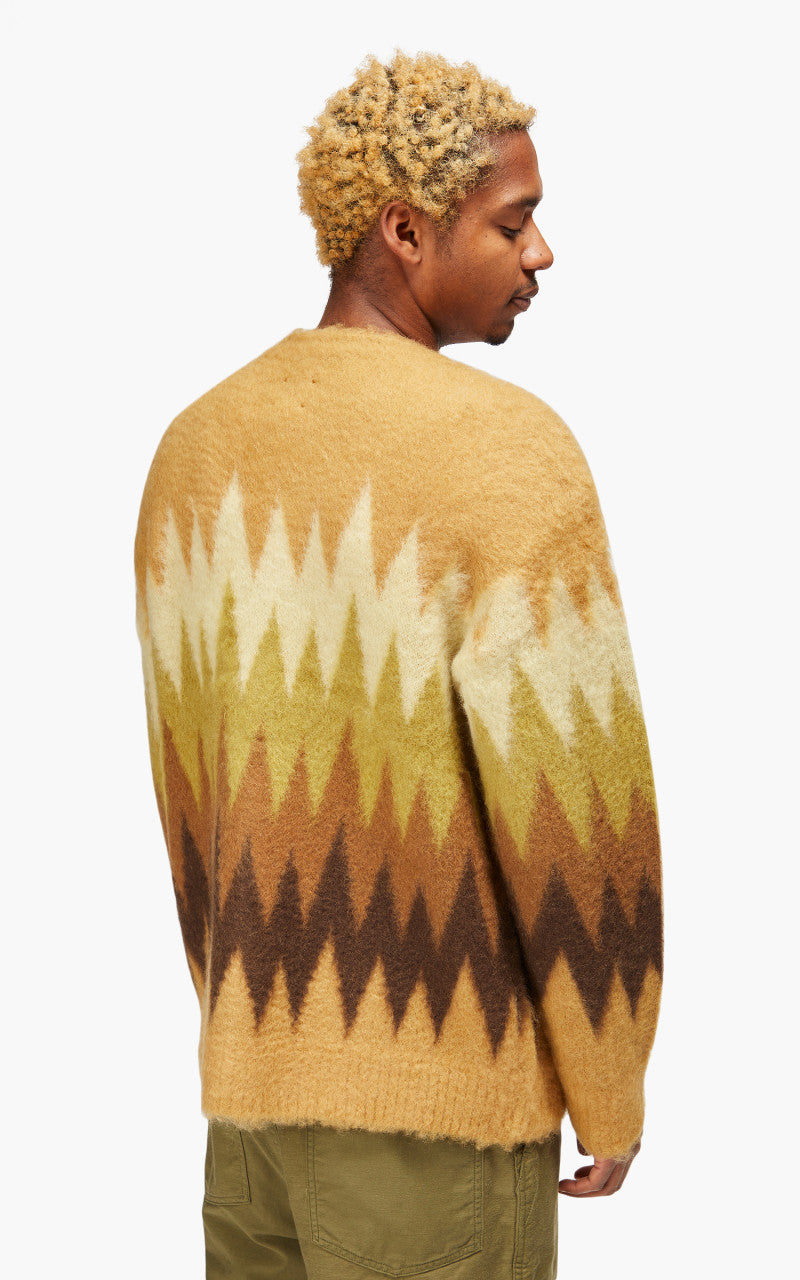 Needles Mohair Cardigan Zigzag Taupe