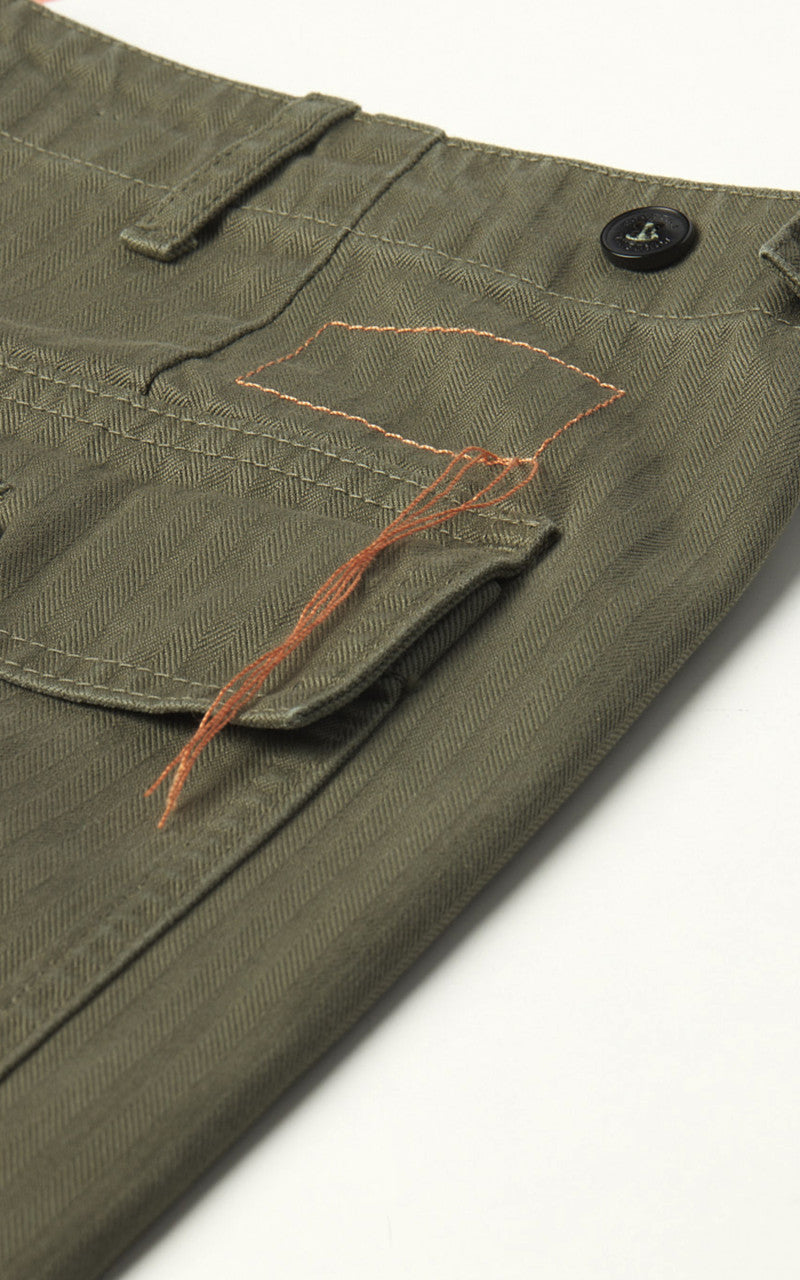 Fortela New Fatigue Pants Herringbone Green