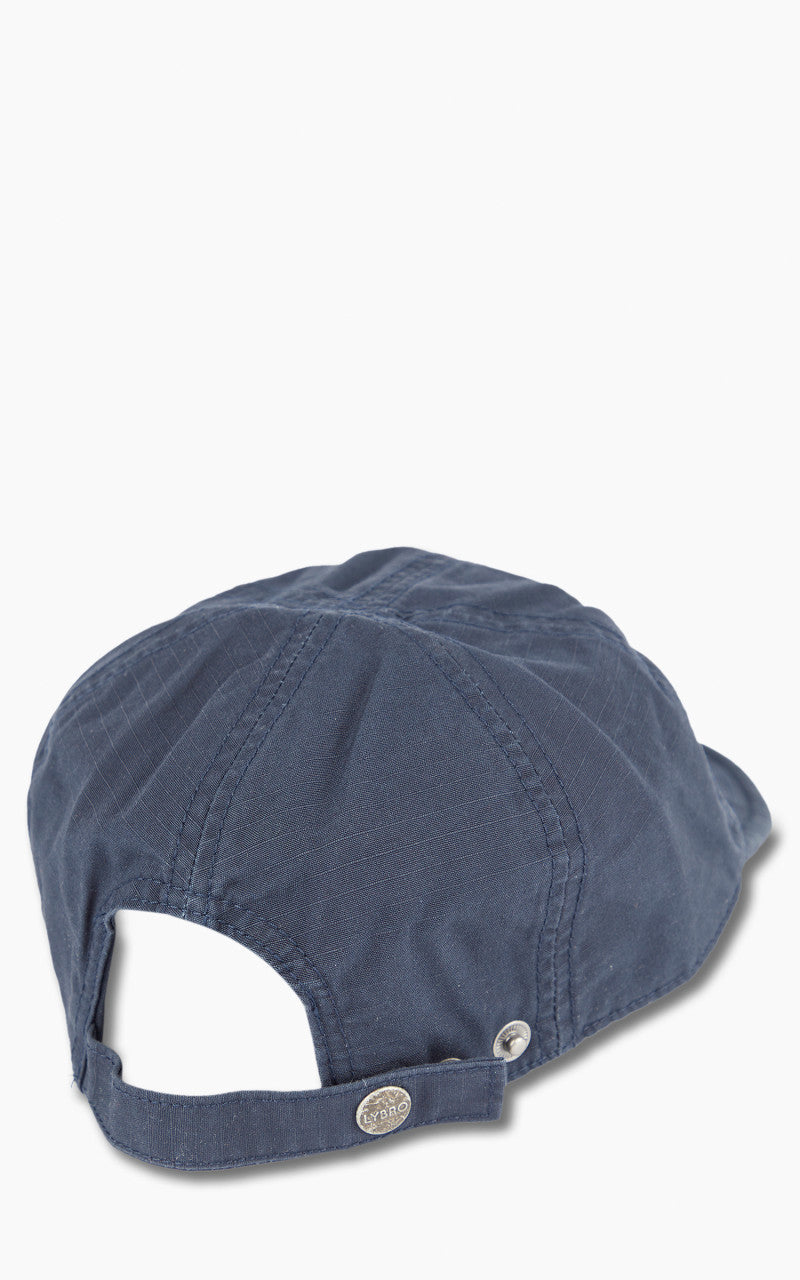 Nigel Cabourn Mechanics Cap Cotton Ripstop Black Navy