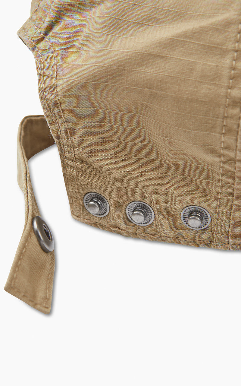 Nigel Cabourn Mechanics Cap Cotton Ripstop Tan