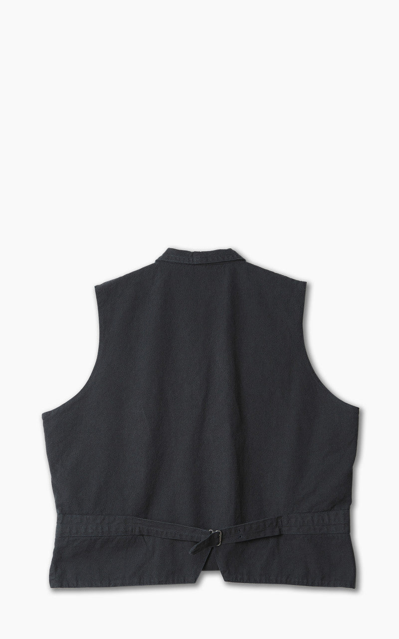 Nigel Cabourn Waistcoat Cotton Broken Twill Navy