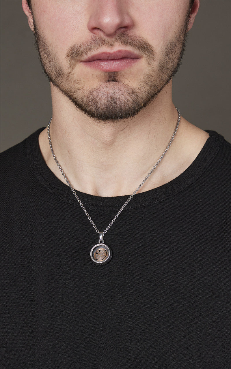 North Works N-249 Penny Smile Quarter Dollar Pendant 925 Silver