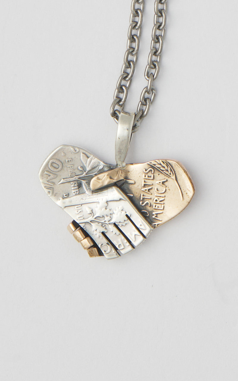 North Works N-663 Necklace 925 Silver Handshake