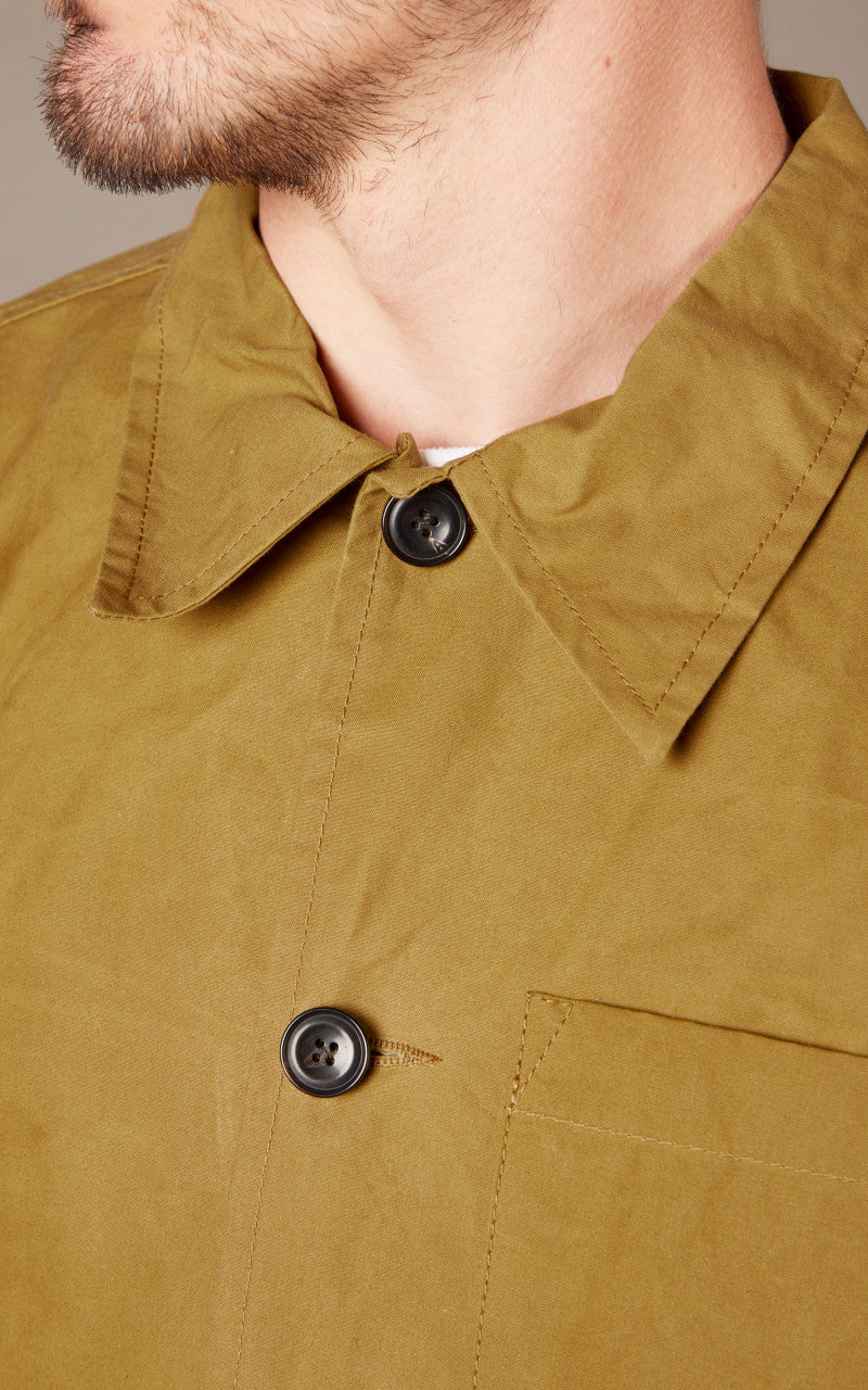 Nudie Jeans Barney Worker Jacket Waxed Camel