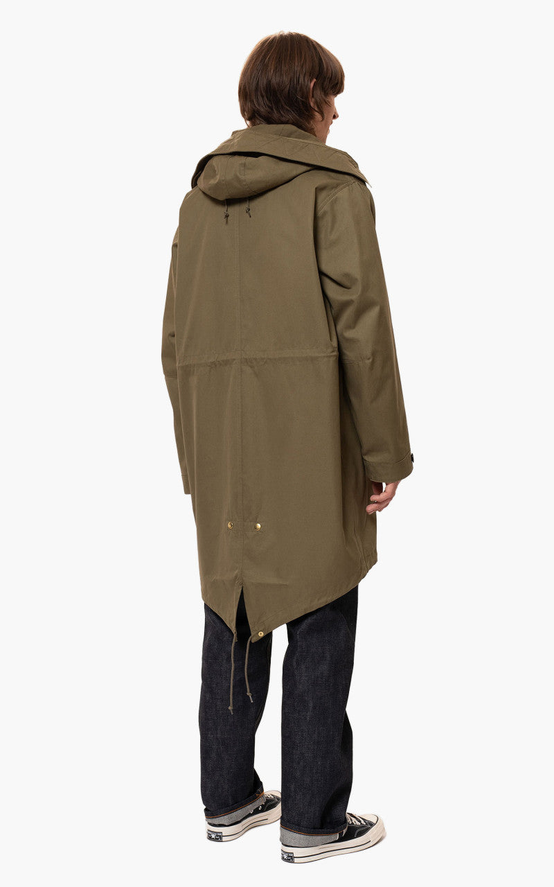 Nudie Jeans Christian Parka Faded Green