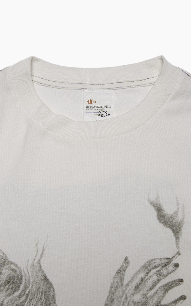 Nudie Jeans x Jeff Olsson Rudi Doodle T-Shirt Offwhite