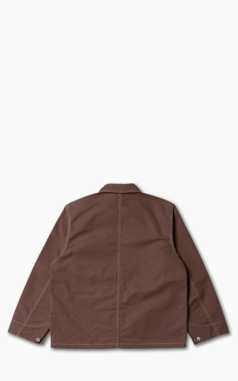 Nudie Jeans Howie Waxed Chore Jacket Brown