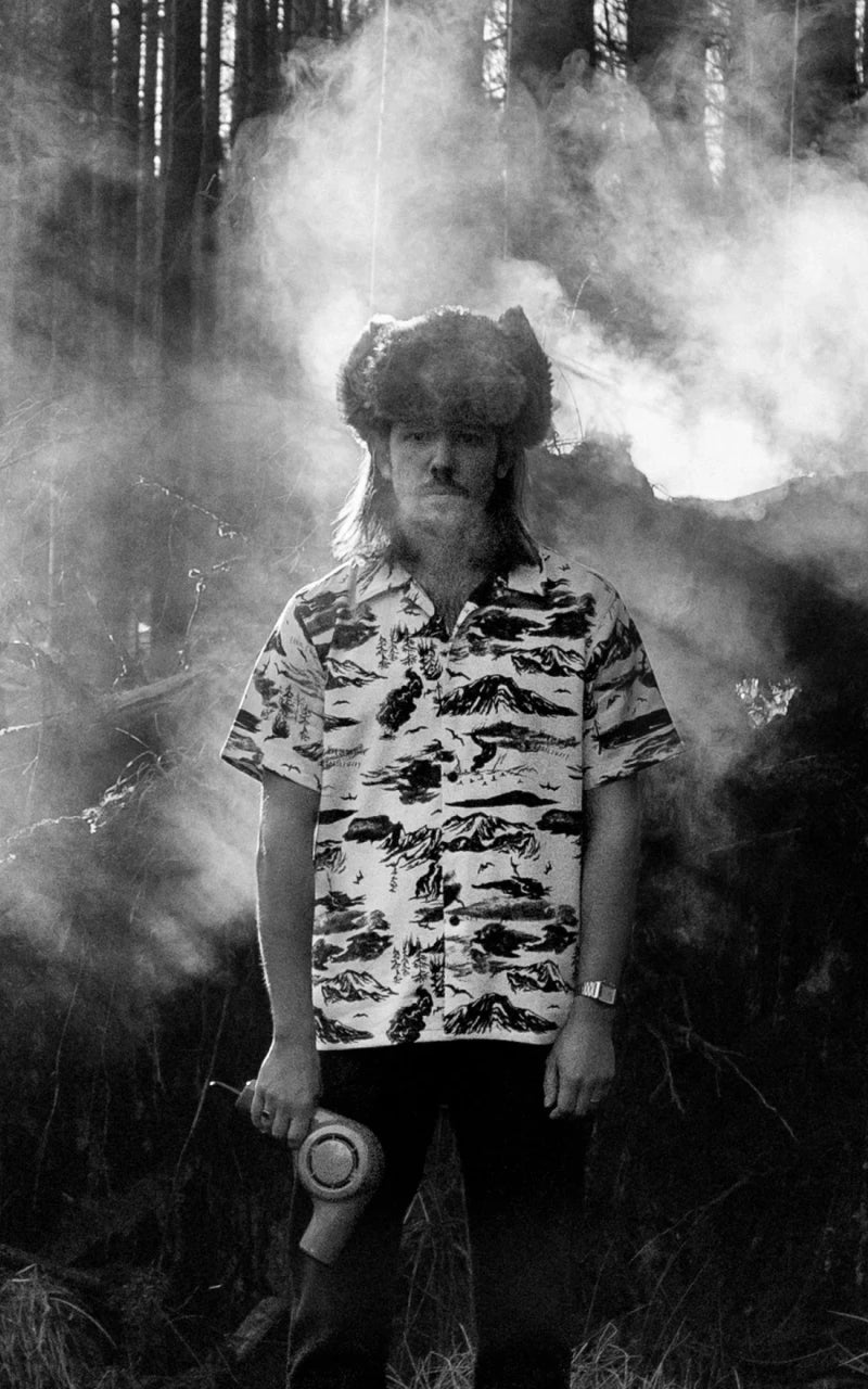 Nudie Jeans x Jeff Olsson Arvid Jeff Hawaii Shirt Ecru