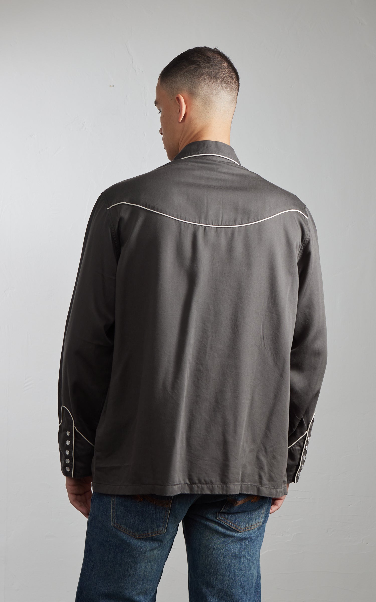 Nudie Jeans Gonzo Western Shirt Sunburns Black/Brown