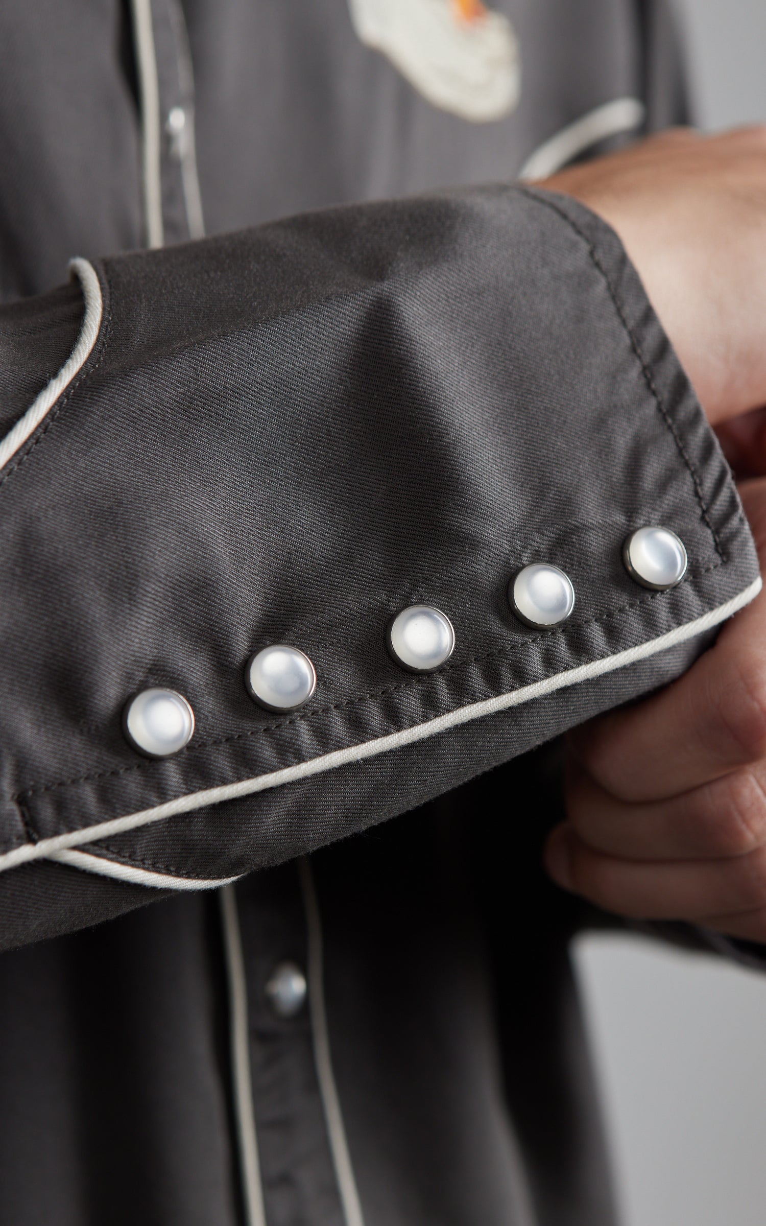 Nudie Jeans Gonzo Western Shirt Sunburns Black/Brown