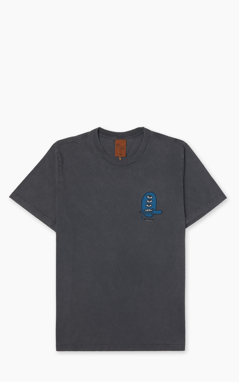 Nudie Jeans Roy Raw Tracks T-Shirt Antracite