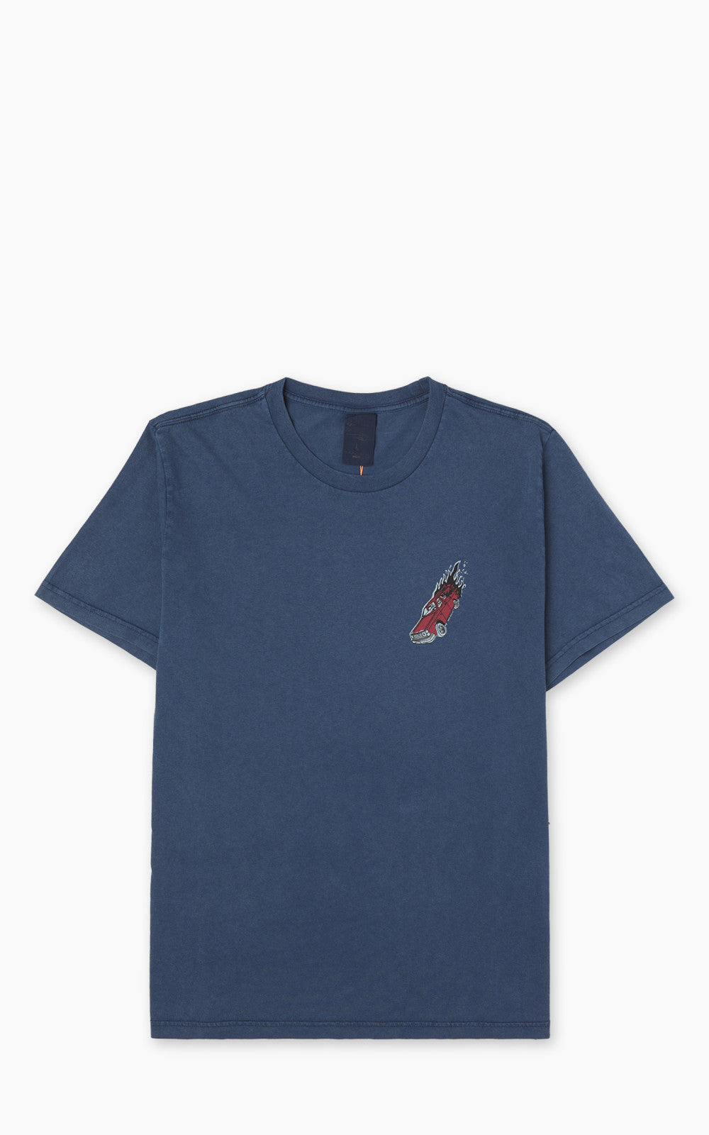 Nudie Jeans Roy Basement Tracks T-Shirt Blue