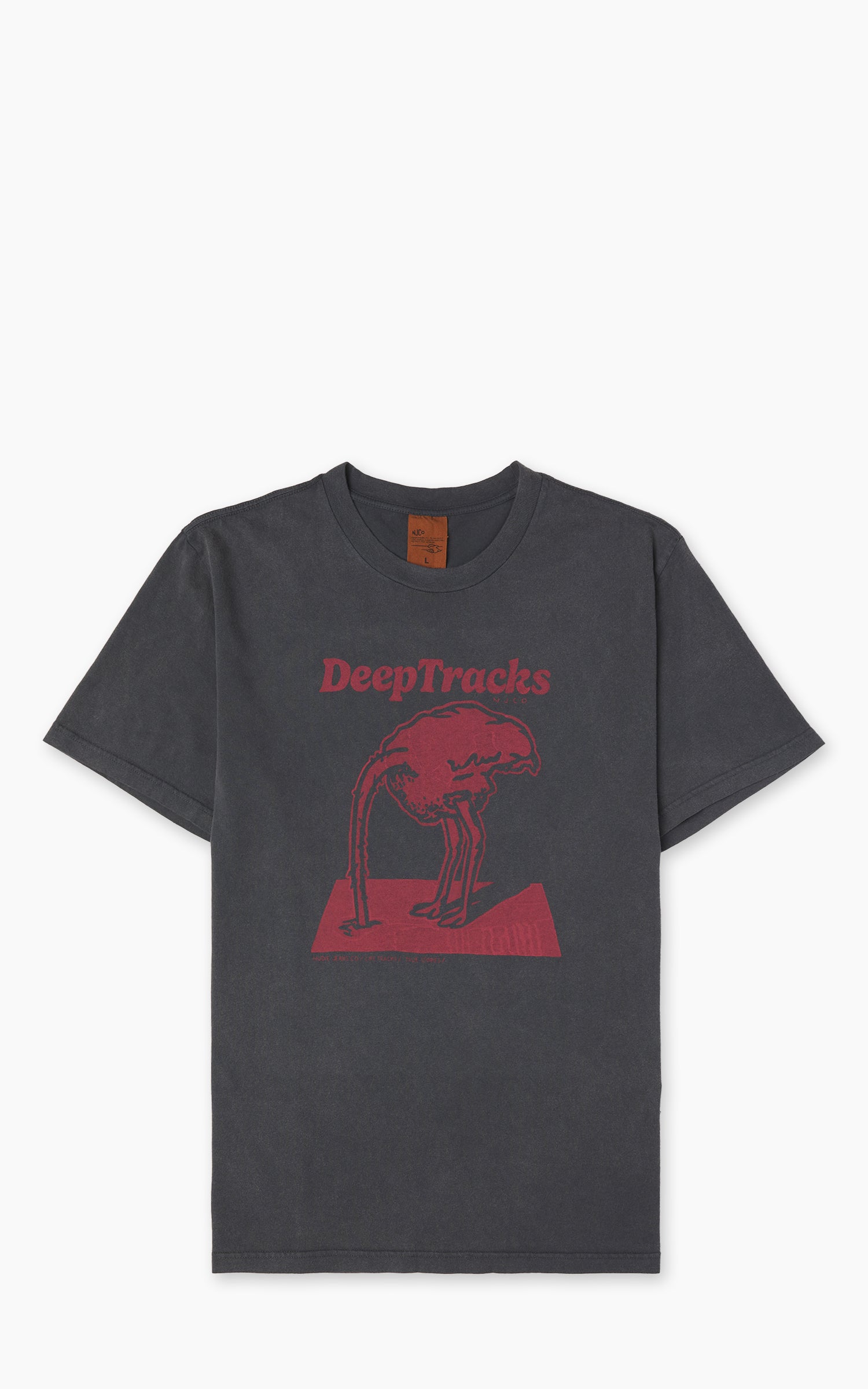 Nudie Jeans Roy Deep Tracks T-Shirt Antracite