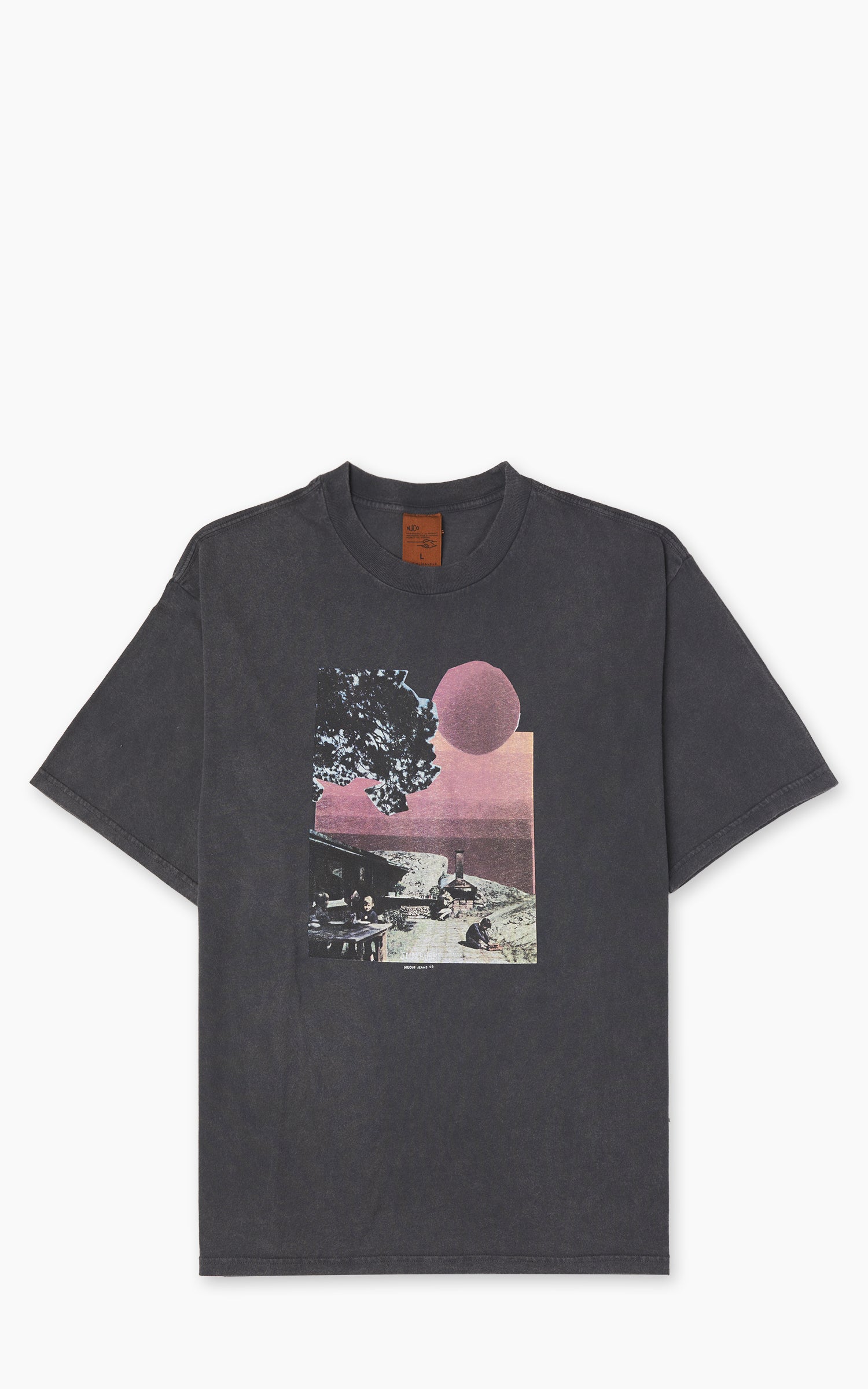 Nudie Jeans Koffe Sunburns T-Shirt Antracite