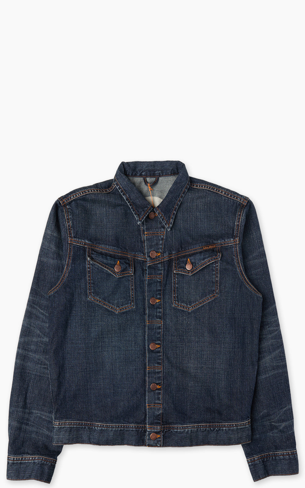 Nudie Jeans Conny Denim Jacket Big Wave Blue