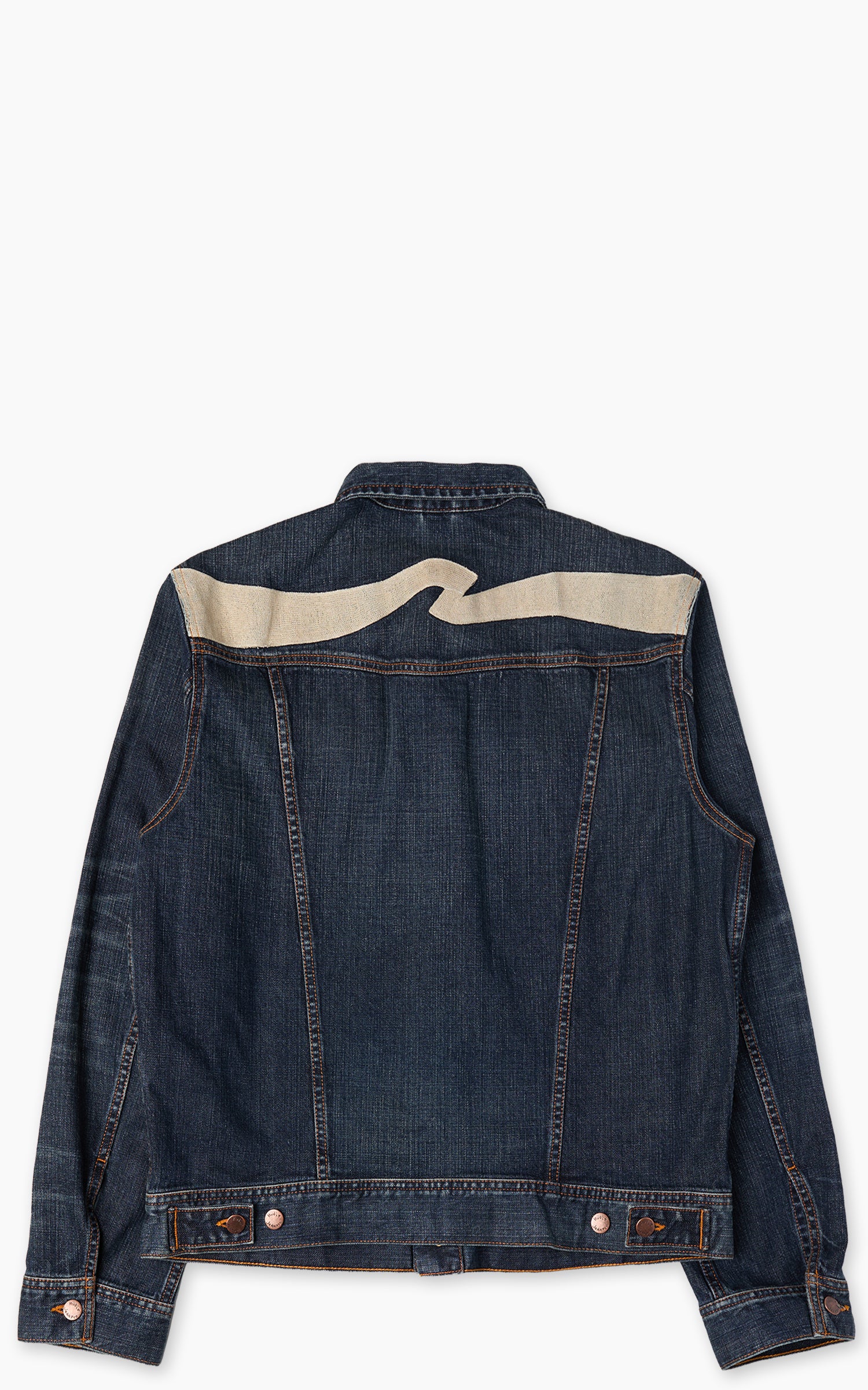 Nudie Jeans Conny Denim Jacket Big Wave Blue