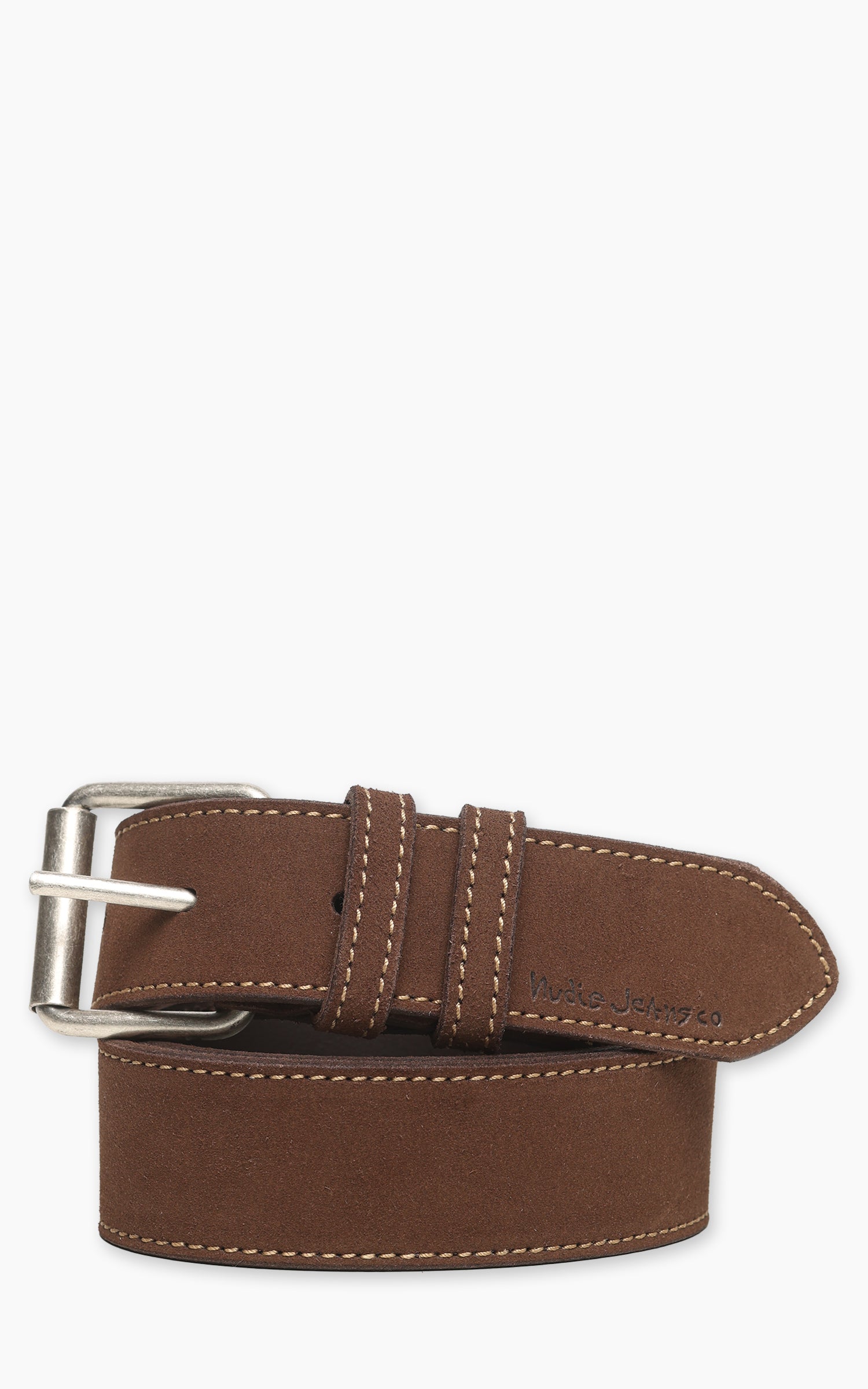 Nudie Jeans Pedersson Suede Belt Dark Brown