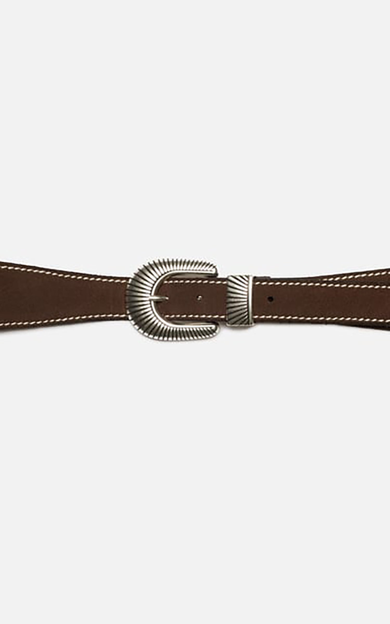 Nudie Jeans Western Ranch Suede Belt Toffee Brown