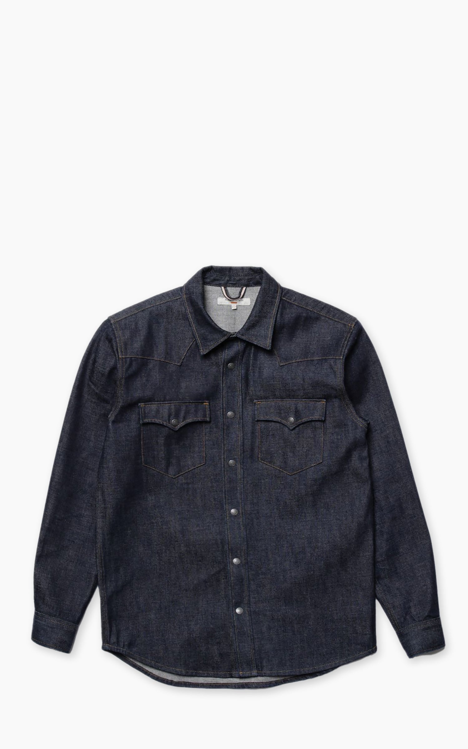 Nudie Jeans George Ace Selvage Denim Shirt Dry Blue